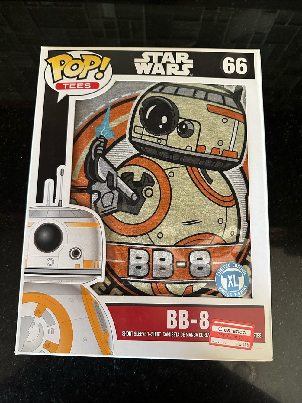 Funko Pop! Tees Star Wars BB-8 Short Sleeve T-Shirt-BRAND NEW IN BOX